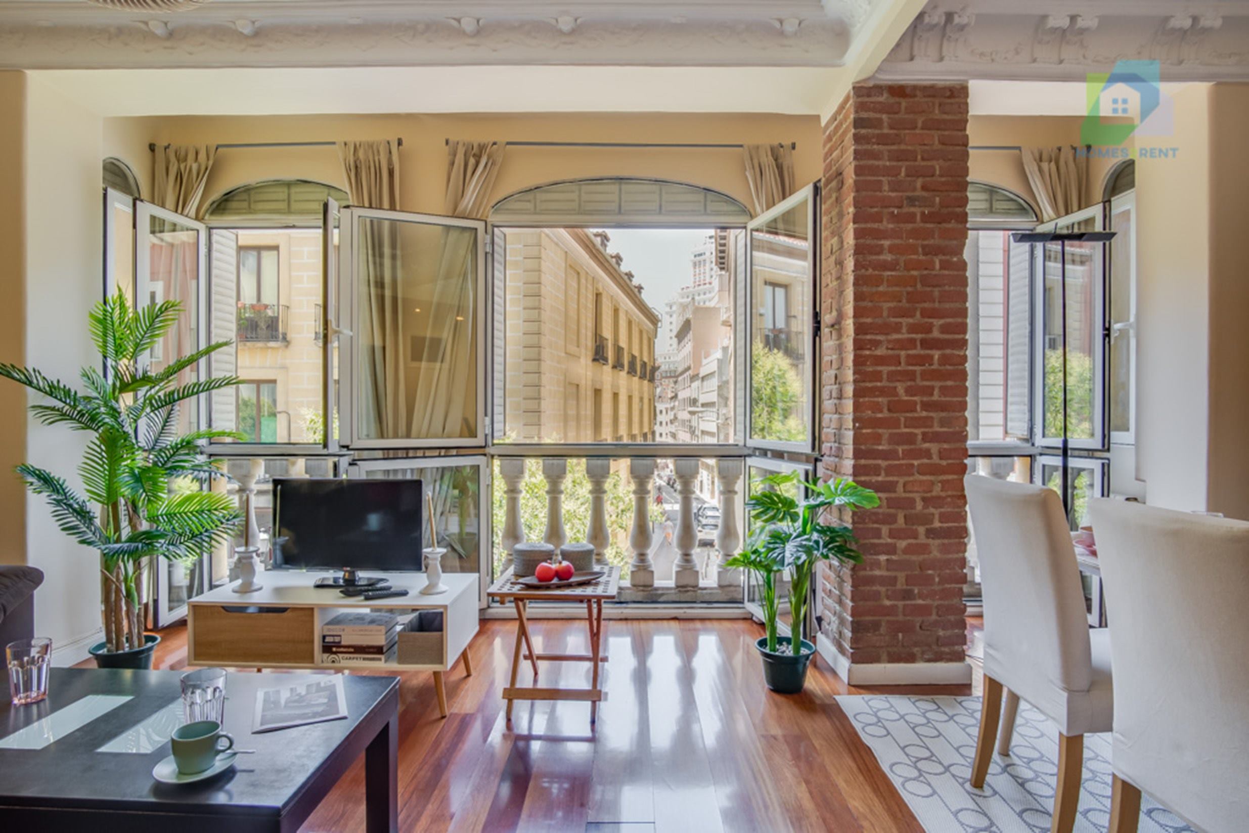 salón de piso para alquiler en Madrid